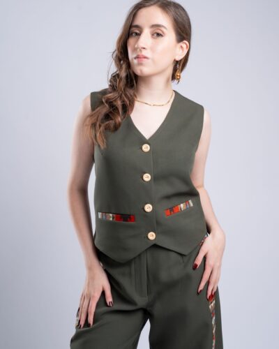 Chaleco Polyester Verde