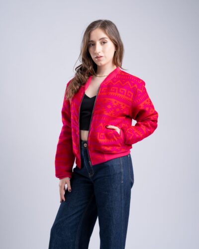 Chaqueta Bomber Tejida