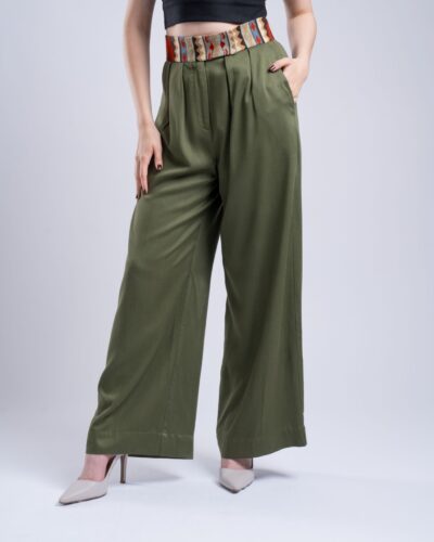 Pantalón Viscosa Verde