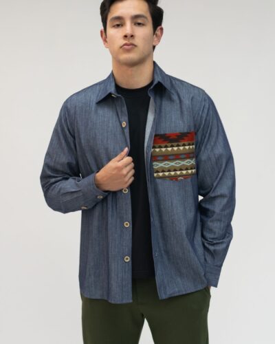 Camisa Algodón Azul Jean