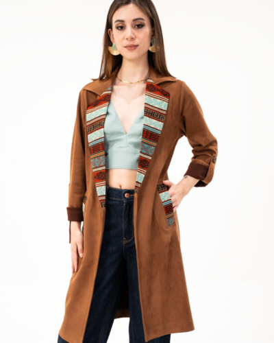 Cardigan Café Solapa Tejida