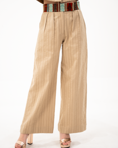 Pantalón Caqui con Pretina Tejida