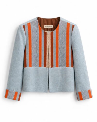 Blazer Lino Azul Cielo