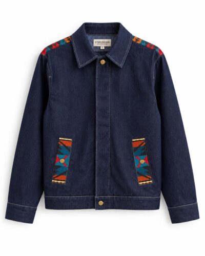 Chaqueta Jean Azul Espalda tejida